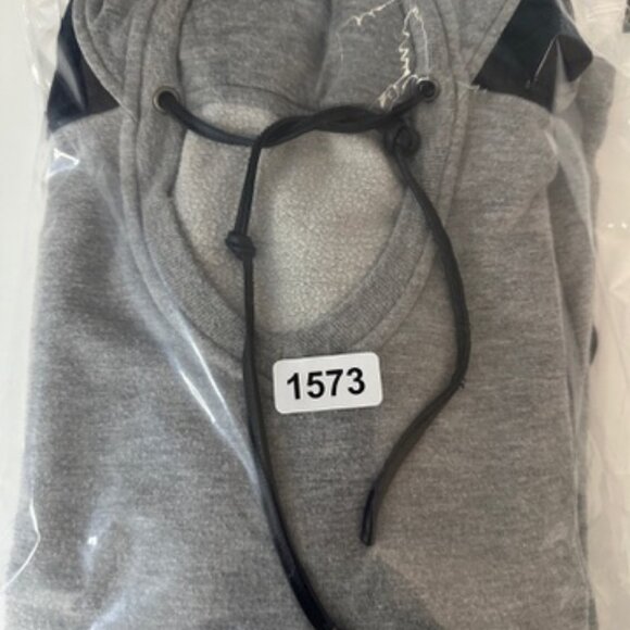 Tart Collections Gray Hooded Pullover Two-Tone Grey Long Hoodie LARGE - Picture 8 of 8